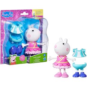 Peppa Pig Dress-Up Figure with 6 Easy-On Fashion Accessories, 6-Inch Doll, Preschool Toys for Girls and Boys 3 and Up