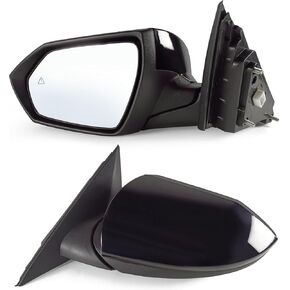 Right Passenger Side Mirror Fits 2021 2022 2023 2024 Hyundai Elantra with Power Glass Heated Blind Spot Detection Turn Signal and Manual Folding Match to Black Replace 87620AA170 (8Pins)
