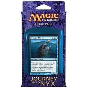 Magic: The Gathering (MTG Journey Into Nyx Intro Pack / Theme Deck - Fates Foreseen - Blue (Includes 2 Booster Packs)