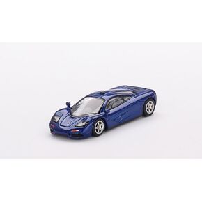 True Scale Miniatures Model Car Compatible with McLaren F1 Cobalt Blue 1/64 Diecast Model Car MGT00629