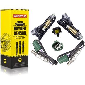 4X Oxygen O2 Sensor for 2004 2005 2006 Infiniti QX56 5.6L; 2004-2006 Nissan Titan 5.6L Upstream + Downstream