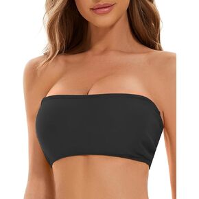 قطعة بيكيني علوية للسيدات من Kepblom - بدلة استحمام بدون حمالات بأربطة مع حزام قابل للإزالة فقط in Kuwait