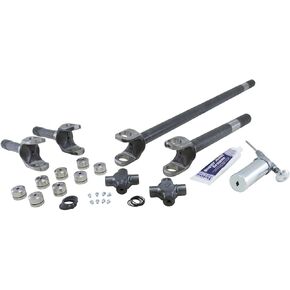 Yukon Gear YA W24112) 4340 Chrome-Moly Replacement Axle Kit with Super Joint for Jeep XJ/TJ/YJ Dana 30 Front Differential