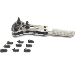 WATCH CASE OPENER- JAXA STYLE BATTERY REPLACEMENT WRENCH BACK-CASE REMOVER WITH 4 SETS OF INTERCHANGEABLE CHUCK PIN