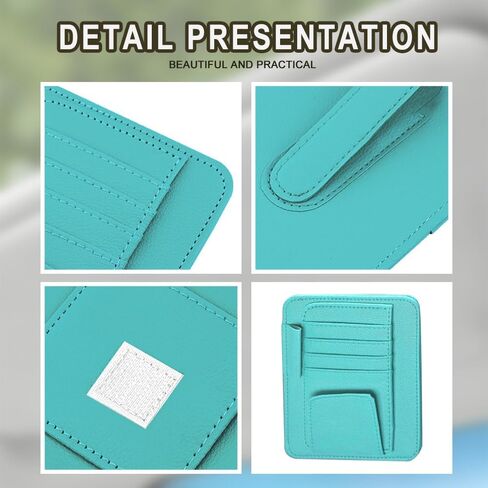 Visor Organizer, Car Sun Visor Organizer, Visor Storage Pouch Holder with Multi-Pocket Net Zippers, Auto Car Visor Pocket Car Interior Accessories Universal for Cars, SUVs, Trucks in Saudi Arabia