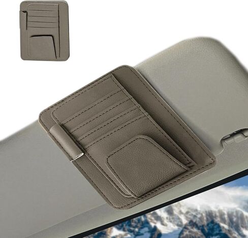 Visor Organizer, Car Sun Visor Organizer, Visor Storage Pouch Holder with Multi-Pocket Net Zippers, Auto Car Visor Pocket Car Interior Accessories Universal for Cars, SUVs, Trucks in Saudi Arabia