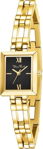 Diaofendi Small Gold Watches for Women Vintage Ladies Quartz Wrist Watches Stainless Steel Band Womens Gold Watch Luxury Bracelet Tools Included in Saudi Arabia
