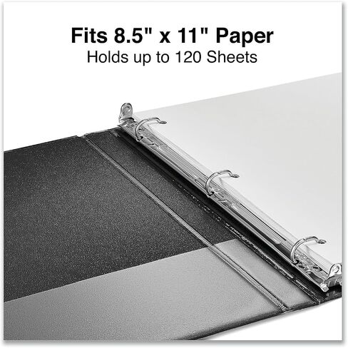 Universal 20703 Deluxe Round Ring View Binder, 1/2-Inch Cap, 8.5 x 11, Light Blue in Saudi Arabia