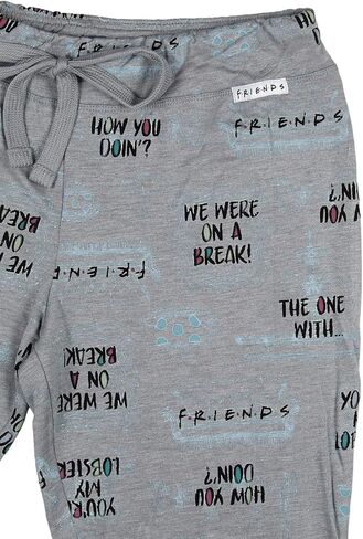 Seven Times Six Friends TV Show Womens' Sayings We Were On A Break! How You Doin'? You're My Lobster! Jogger Pajama Pants in Saudi Arabia