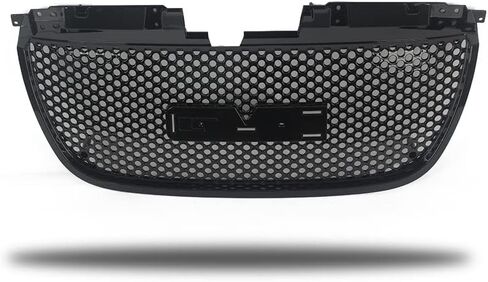 JX Racing*Accessories*Performance Compatible with 2007 2008 2009 2010 2011 2012 2013 GMC Yukon/Yukon XL 1500 Front Upper and Lower Grille and Hood Molding Trim Set black 3PCS in Saudi Arabia