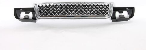 JX Racing*Accessories*Performance Compatible with 2007 2008 2009 2010 2011 2012 2013 GMC Yukon/Yukon XL 1500 Front Upper and Lower Grille and Hood Molding Trim Set black 3PCS in Saudi Arabia