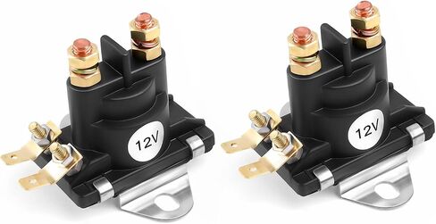 2Pcs Starter Solenoid 12V Power Trim Solenoid Switch for MerCruiser Stern Drives Mercury Mariner Outboard Motors 35-275 HP 89-818864T 89-96158 89-96158T 89-846070 89-94318 89818864T 89846070 in Kuwait