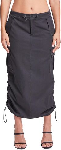 YMI Jeans Women's Midi Cargo Parachute Skirt in Kuwait