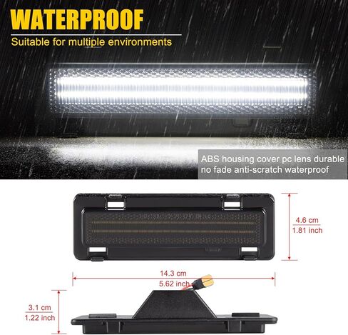 ضوء علامة الجانب الأمامي LED لـ 1982-1992 Chevy Camaro LT، RS، Sport، Iroc-Z، Z28 كوبيه سائق قابل للتحويل استبدال الركاب OEM مصباح علامة جانبية المصد الأمامي إشارة وقوف السيارات ضوء in Kuwait