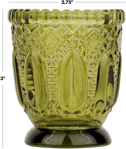 Koyal Wholesale Jewel Tone Votive Vintage Glass Candle Holders, 6-Pack, Multicolor Jewel Candle Set of Votives in Saudi Arabia