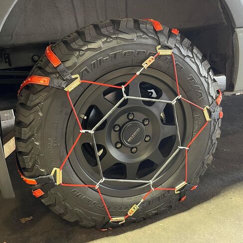 TireChain.com 265/70R18 Alpha Trax Snow Tire Chains/Traction Pads Embedded With Alloy Steel Studs, Priced Per Pair. in Saudi Arabia