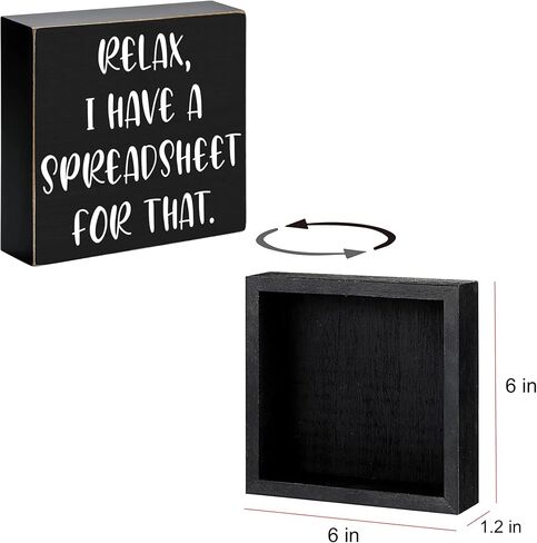 DOFAFALA Team Definition Black Wooden Box Sign Decoration Rustic Team Quote Wooden Box Sign Block Plaque for Wall Tabletop Desk Home Office Decoration Colleague Gift in Saudi Arabia