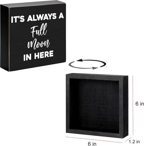 DOFAFALA Team Definition Black Wooden Box Sign Decoration Rustic Team Quote Wooden Box Sign Block Plaque for Wall Tabletop Desk Home Office Decoration Colleague Gift in Saudi Arabia
