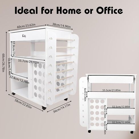 Craft Cart Organization and Storage Craft Table Compatible with Cutting Machine Heat Press Table with Sockets Crafting Cabinet Table Workstation with Vinyl Roll Holder for Home and Office in Saudi Arabia