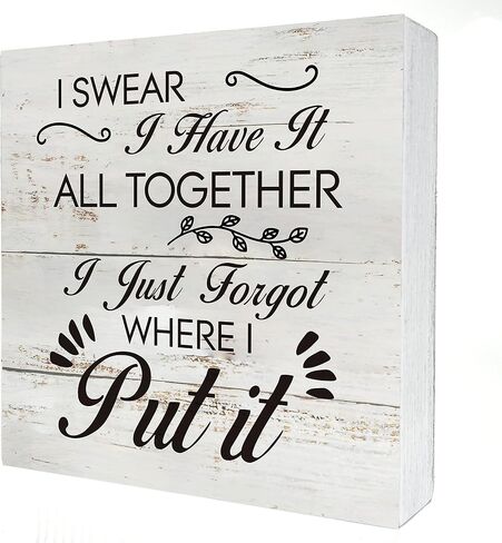 Funny Office I'm not Responsible Wooden Box Sign Desk Decor Rustic Humorous Wood Block Plaque Box Sign for Home Shelf Table Decoration (5 X 5 Inch) in Saudi Arabia