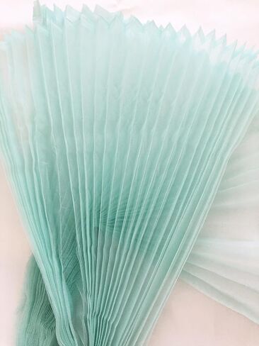 Ruffled Lace Trims 1 Yards, Pleated Lace Fabric Trim, Organza Ruffled Fabric Chiffon Tulle Ruffle Lace Border for Sewing Dress Bag Costume Decoration Trimming Craft (White) in Saudi Arabia