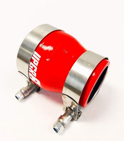 Upgr8 Universal 4-Ply عالي الأداء 1.75 بوصة إلى 2.5 بوصة خرطوم سيليكون مقرنة مستقيمة 45 مم إلى 63 مم + مشبك مسمار T (1.75 بوصة - 2.5 بوصة أحمر) in Kuwait