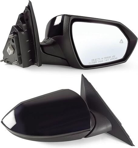 Right Passenger Side Mirror Fits 2021 2022 2023 2024 Hyundai Elantra with Power Glass Heated Blind Spot Detection Turn Signal and Manual Folding Match to Black Replace 87620AA170 (8Pins) in Saudi Arabia