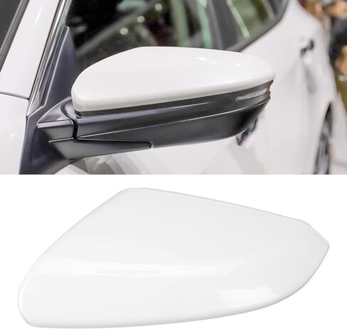 Driver Side Mirror Cover Compatible with 2016 2017 2018 2019 2020 2021 Honda Civic,2019 2020 2021 Honda Insight Mirror Cover Replacement,Glossy Black Mirror Cap LH in Saudi Arabia