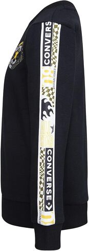 Converse Boy's Chuck Patch Graphic Crew Neck Sweatshirt (Big Kids) in Saudi Arabia
