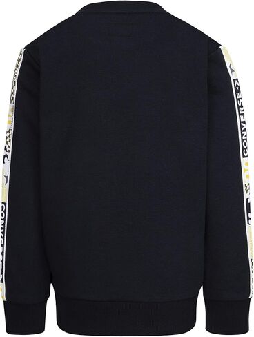 Converse Boy's Chuck Patch Graphic Crew Neck Sweatshirt (Big Kids) in Saudi Arabia
