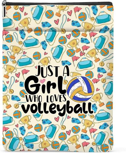 Cute Volleyball Book Lovers Gifts Book Sleeve Volleyball Gifts for Teen Girls Women Book Pouch Book Protector with Front Pocket Volleyball Stuff Birthday Christmas Book Accessories Book Club Gifts in Saudi Arabia