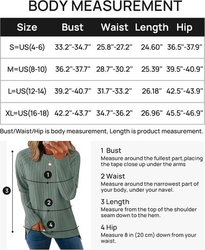 ZESICA Long Sleeve Shirts for Women Crewneck Side Slit Casual Loose Tunic Tops Lightweight Basic Tee Fashion Clothes in Saudi Arabia
