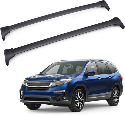 JDMON Roof Rack Cross Bars Compatible with Honda Pilot 2022 2021 2020 2019 2018 2017 2016 with Side Rails, Aluminum Alloy Luggage Rack Roof Bar for Rooftop Cargo Carrier Rack Kayak Canoe Snowboard in Saudi Arabia