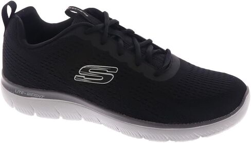 حذاء رياضي رجالي من Skechers Summits Torre برباط باللون الأسود/Char in Kuwait