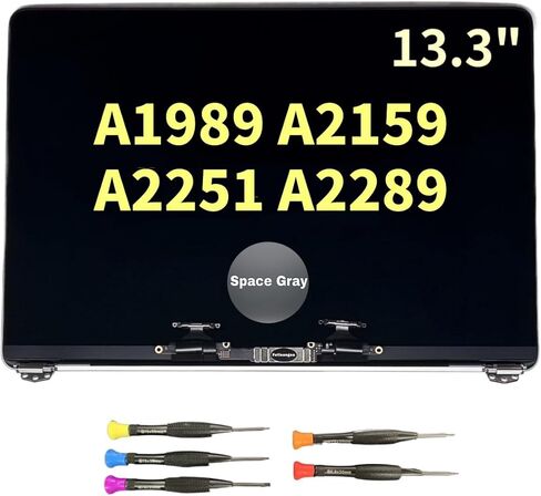 بديل LCD مقاس 13.3 بوصة لجهاز MacBook Pro Retina A2289 2020 Year مجموعة شاشة عرض LCD كاملة EMC 3456 2560x1600 (فضي) in Kuwait