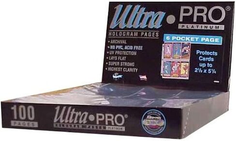 صفحة بلاتينية بجيب واحد من Ultra Pro مع جيب مقاس 8 × 10 بوصة 100 قيراط. in Saudi Arabia