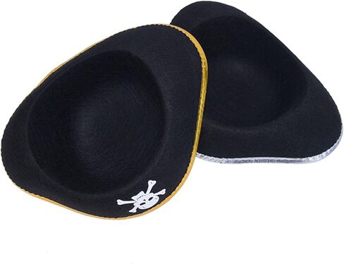 Dzrige قبعة قرصان الهالوين قبعة قرصان الكاريبي قبعة كلاسيكية مطبوعة على شكل جمجمة القراصنة الكابتن زي قبعة مضحكة لحفلات القراصنة لحفلات الهالوين التنكرية وحفلات أعياد الميلاد in Kuwait