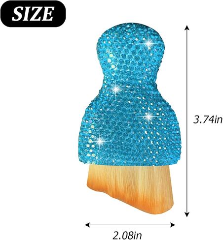 Bling Car Interior Dust Brush, Crystal Rhinestone Soft Auto Detailing Cleaning Brush, Sparkling Diamond Vehicle Dashboard Air Vent Cleaner for Women Girls, Universal for Vehicles (White) in Saudi Arabia