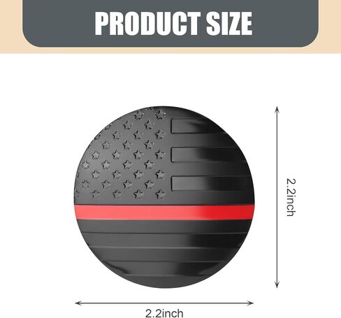 4 PCS Car Wheel Center Caps, Waterproof and Durable Round Car Hub Caps, American Flag Design Decoration, Universal Waterproof Vehicle Rim Decoration, Universal for Cars Trucks SUVs (Red) in Saudi Arabia