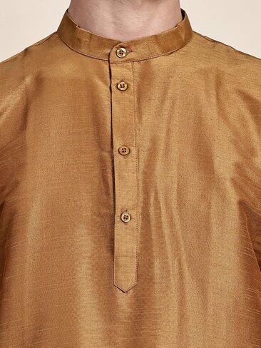 SKAVIJ Men's Art Silk Tunic Kurta Pyjama Casual Ethnic Dress Regular Fit in Saudi Arabia