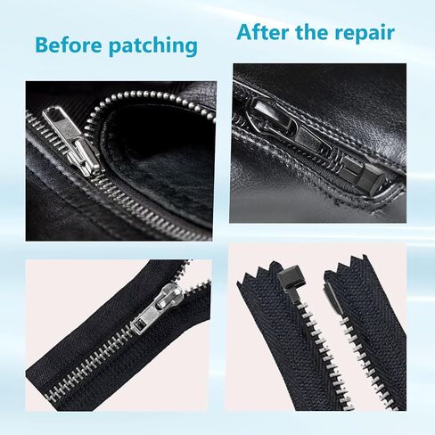 20 Sets #5 Zipper Stopper Repair Kit Metal Zipper Stop Zipper Slider Replacement for Jackets Coats DIY Sewing Replacement in Saudi Arabia