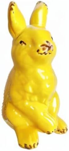 تماثيل أرنب سيراميكية ديكورات أرنب بورسلين أرانب ديكور منزلي تماثيل أرنب عيد الفصح ديكور تماثيل أرنب هدية زينة (أخضر) in Kuwait