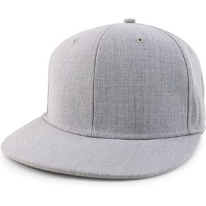 Armycrew Oversized 2XL Structured Flatbill Snapback Cap for Big Heads