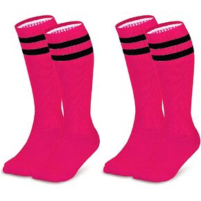Kids Soccer Socks, 2 Pairs Long Football Socks Knee High Athletic Socks for 7-12 Youth Boys & Girls in Kuwait