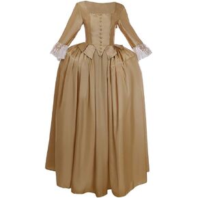 COUCOU Age Musical Hamilton Cosplay Costume Elizabeth Schuyler Angelica Peggy Sisters Dress Girls Colonial Dress