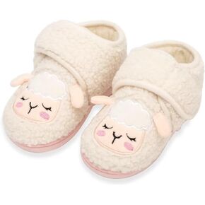 Boys Girls House Slippers Kids Warm Home Shoes Toddler Fuzzy Wool-Like House Shoes Indoor Outdoor Slippers