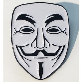 Anonymous Guy Fawkes Mask Enamel Lapel Pin