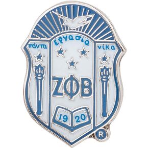 Zeta Phi Beta Lapel Pin Enamel Sorority Greek Letter Formal Wear Blazer Jacket (Lapel Pin - Design I)
