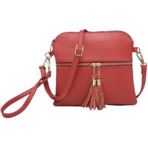 JEN & CO. Tara Crossbody Bag - Vegan Leather Purse for Women, Cross Body Bags Wristlet Purses in Kuwait