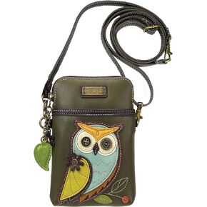 Chala Handbags Owl Gen A Cellphone Crossbody Handbag - Convertible Strap